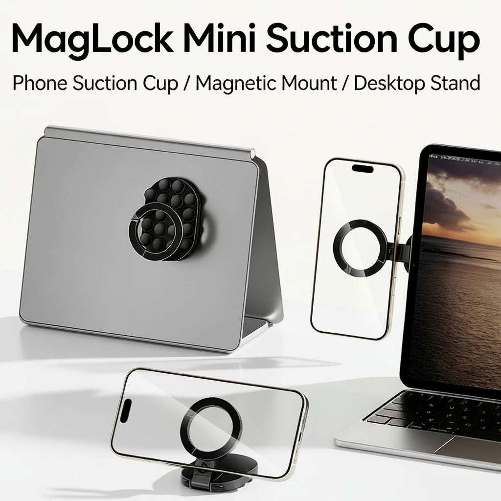 Phone suction Magnetic Mount Desktop Stand